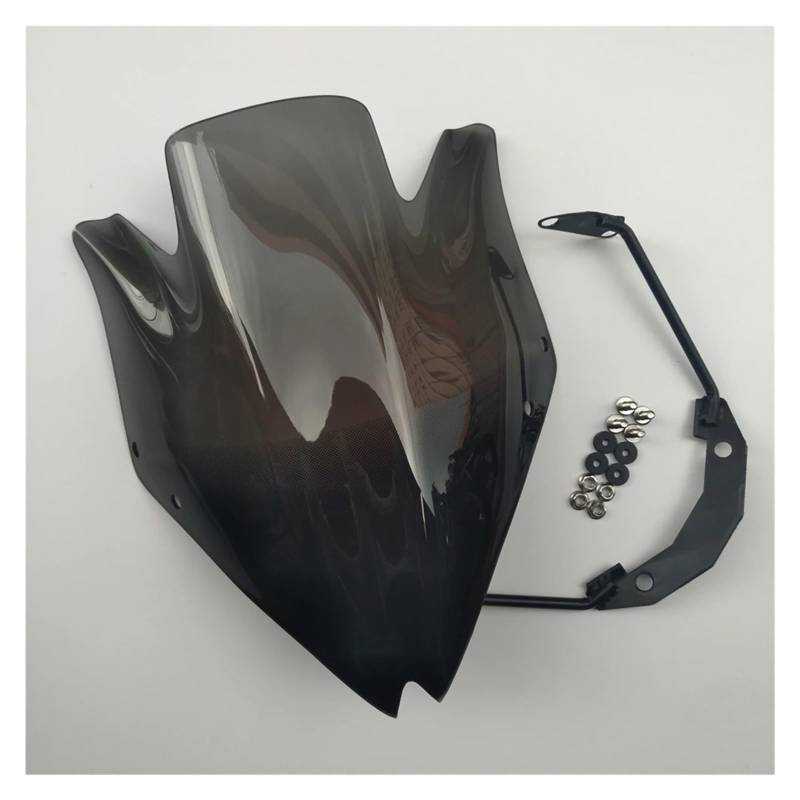 Motorrad Wind Luftabweiser Für Kawasaki Für Z750 Für Z750R Für Z-750 Für Z 750 2007-2012 Motorrad Windschutzscheibe Windschutz Windschild Spoiler(Smoke Black) von BTHMGBAE