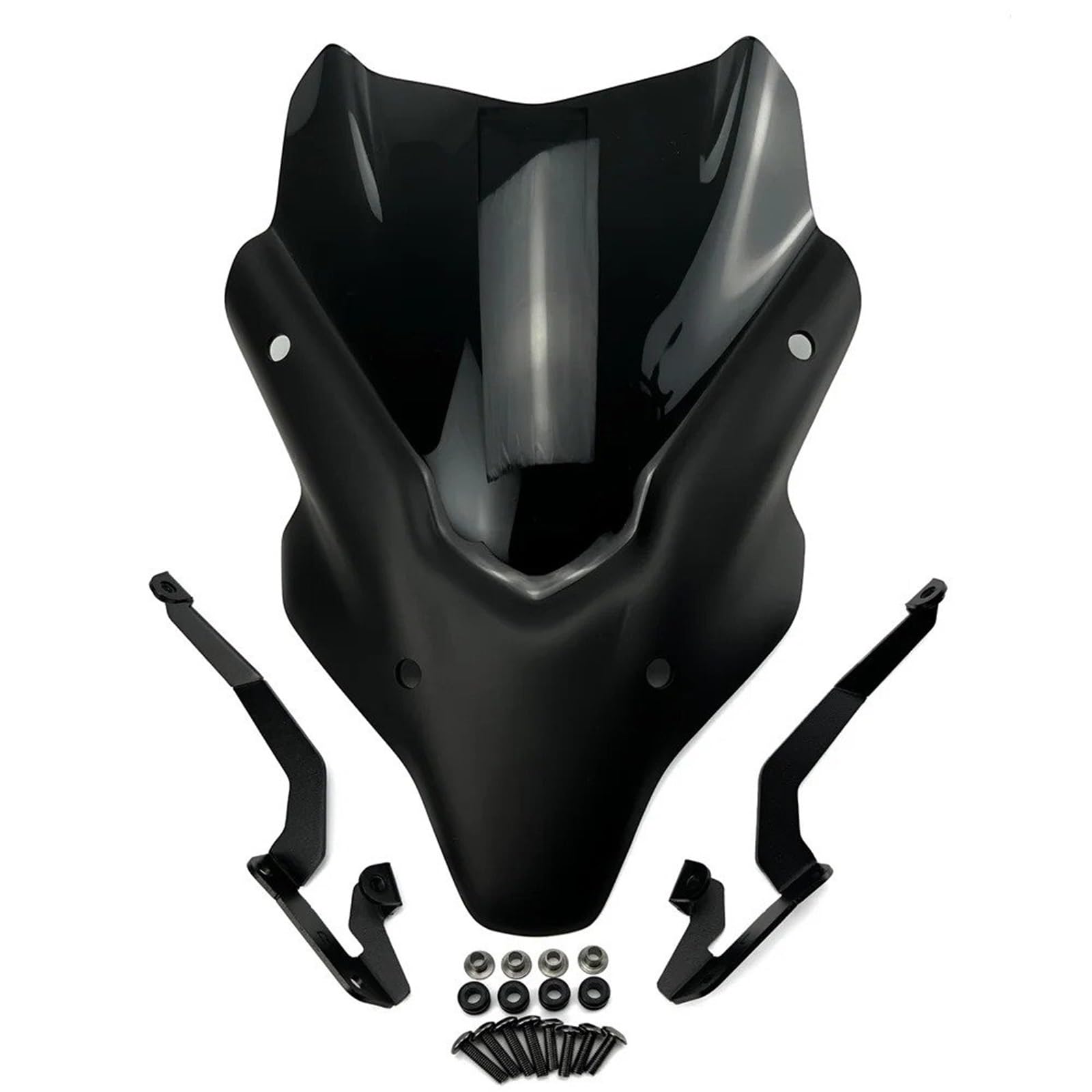 Motorrad Wind Luftabweiser Für MT-07 2021-2024 Für MT-07 Für 2023-2024 Motorrad Touring Sport Windschutz Windschutz Visier Deflektor Windschild Spoiler(Black) von BTHMGBAE