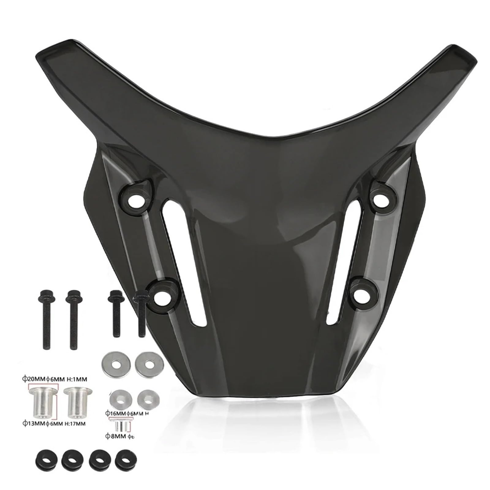 Motorrad Wind Luftabweiser Für MT-09 Für SP 2021-2023 Windschutzscheibe Windschutz Displayschutzfolie Windschild Spoiler(Black) von BTHMGBAE