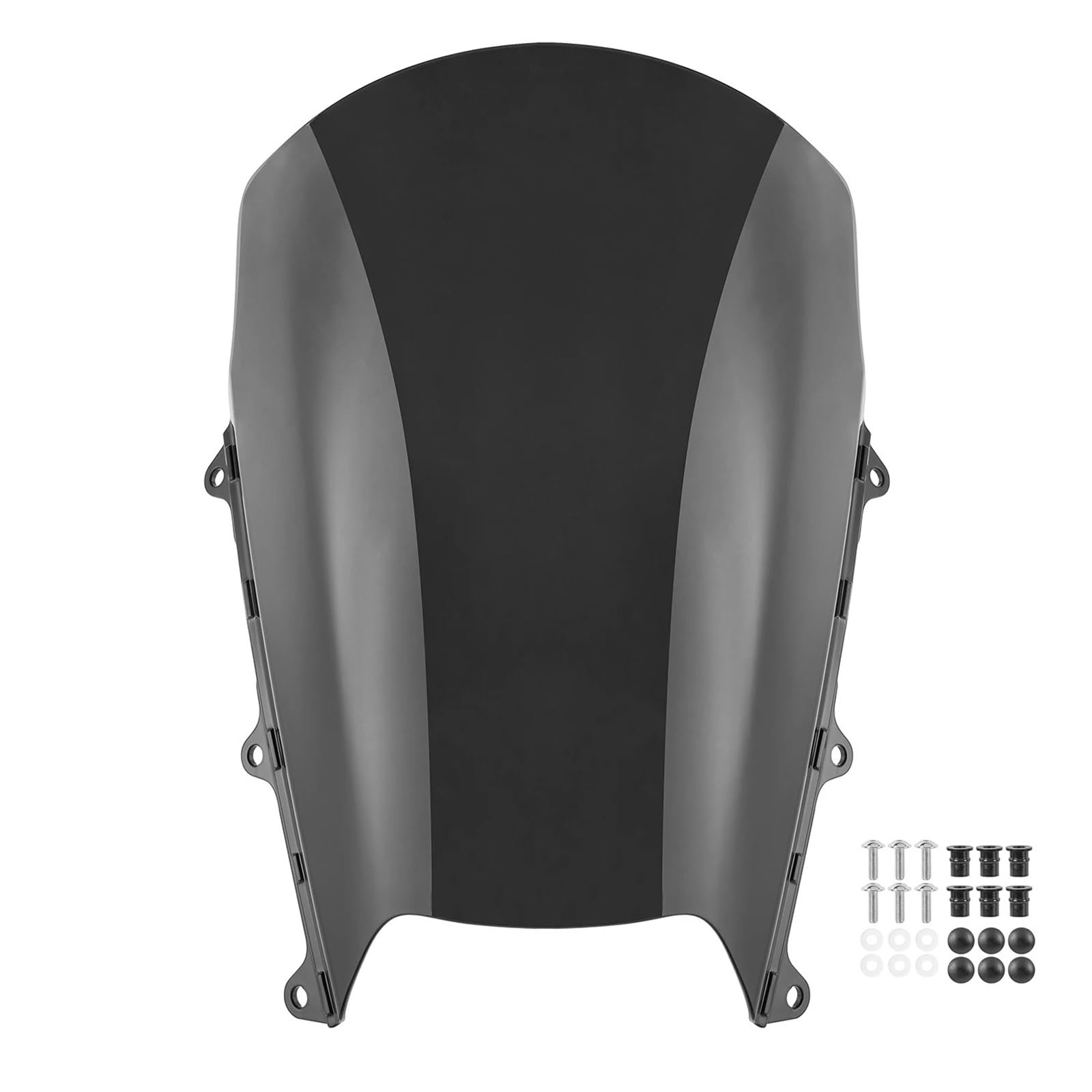 Motorrad Wind Luftabweiser Für Suzuki Für GSX-8R 2023-2024 Moto Windschutzscheibe PC Material Windschutzscheibe Windabweiser Fliegengitter Windschild Spoiler(BLK) von BTHMGBAE