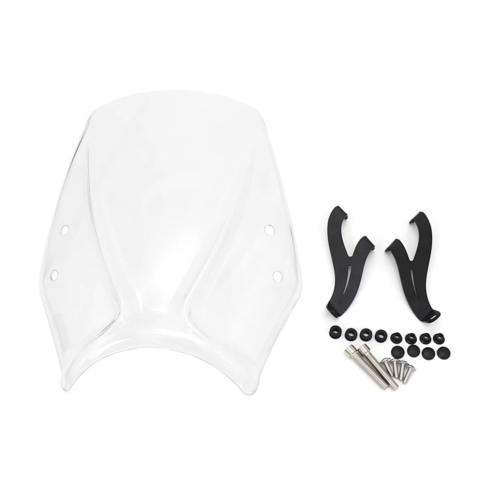 Motorrad Wind Luftabweiser Für Trident 660 2021-2022 Motorrad Windschutzscheibe Acryl Windschutz Windschutz Deflektor Motorrad Zubehör Windschild Spoiler(Clear) von BTHMGBAE