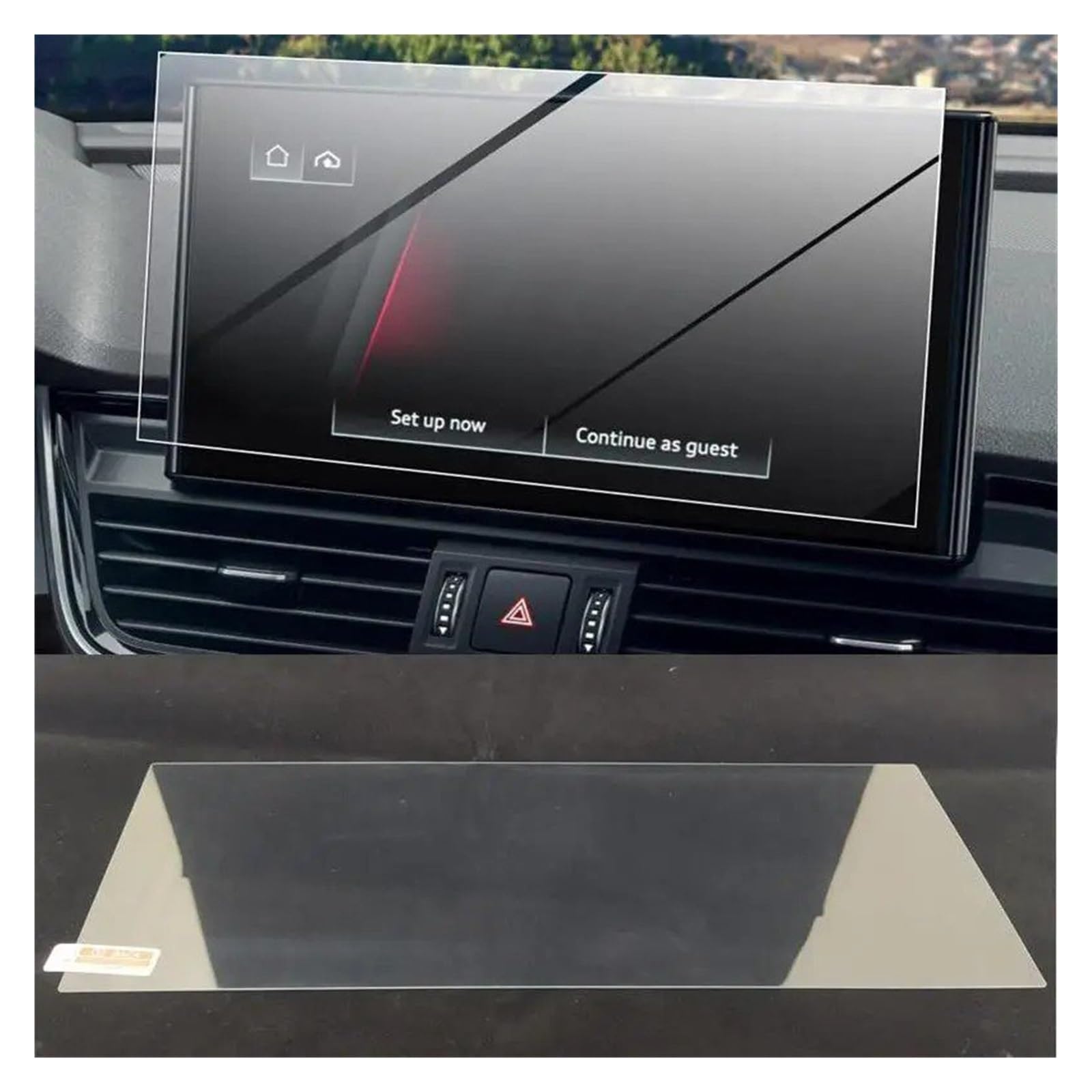 Navigation Displayschutzfolie Für A4 2022 Gehärtetes Glas Screen Protector Film 10,1 Zoll Auto Infotainment Radio GPS Navigation Innen Zubehör Navigation Panzerglas Schutzfolie von BTHMGBAE