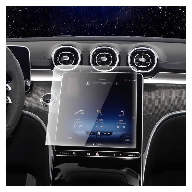 Navigation Displayschutzfolie Für Benz Für GLC Für X254 2023-2024 Gehärtetem Glas Screen Protector Film Auto LCD GPS Navigation Anti-Scratch Navigation Panzerglas Schutzfolie von BTHMGBAE