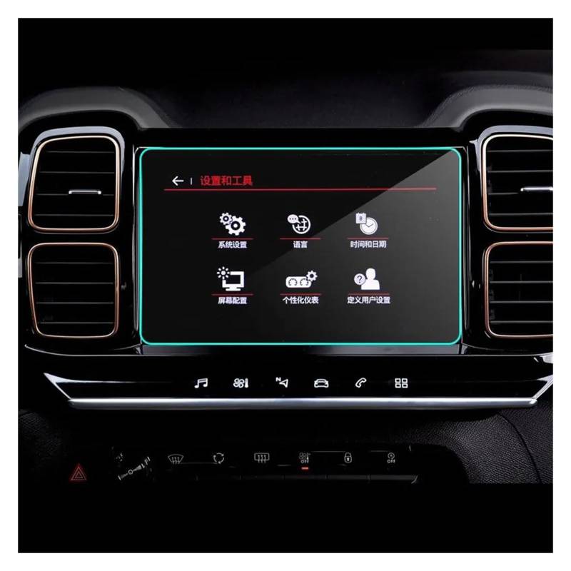 Navigation Displayschutzfolie Für Citroen Für C5 Für Aircross 2017-2019 Auto Screen Protector HD Klar Auto GPS Navigation Gehärtetem Glas Schützen Film Navigation Panzerglas Schutzfolie von BTHMGBAE