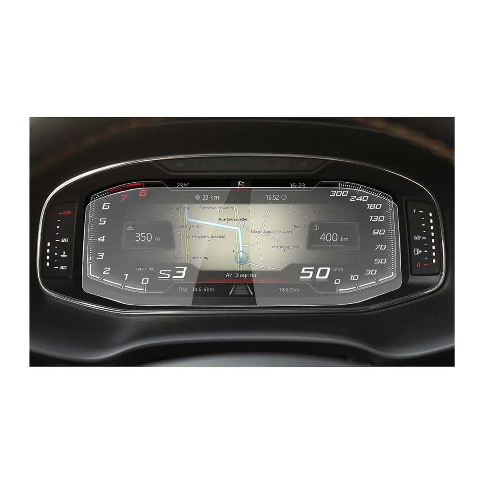 Navigation Displayschutzfolie Für Cupra Für Ateca Für Tarraco Für Arona Für Ibiza 2019-2022 Auto Screen Protector Instrument Bildschirm Auto Innen Zubehör Navigation Panzerglas Schutzfolie von BTHMGBAE