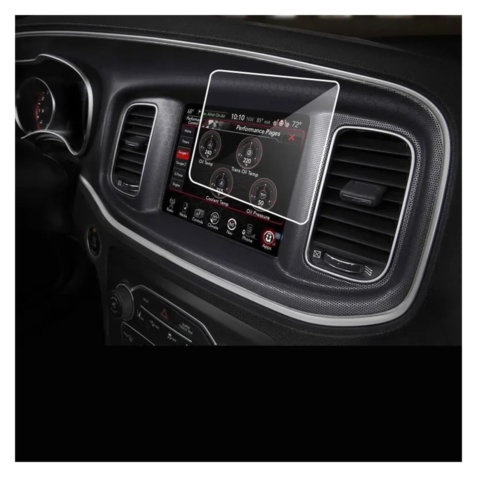 Navigation Displayschutzfolie Für Dodge Für Ladegerät 2015-2019 Auto Screen Protector Auto GPS Navigation Gehärtetem Glas Schutz Film Auto Innen Navigation Panzerglas Schutzfolie von BTHMGBAE