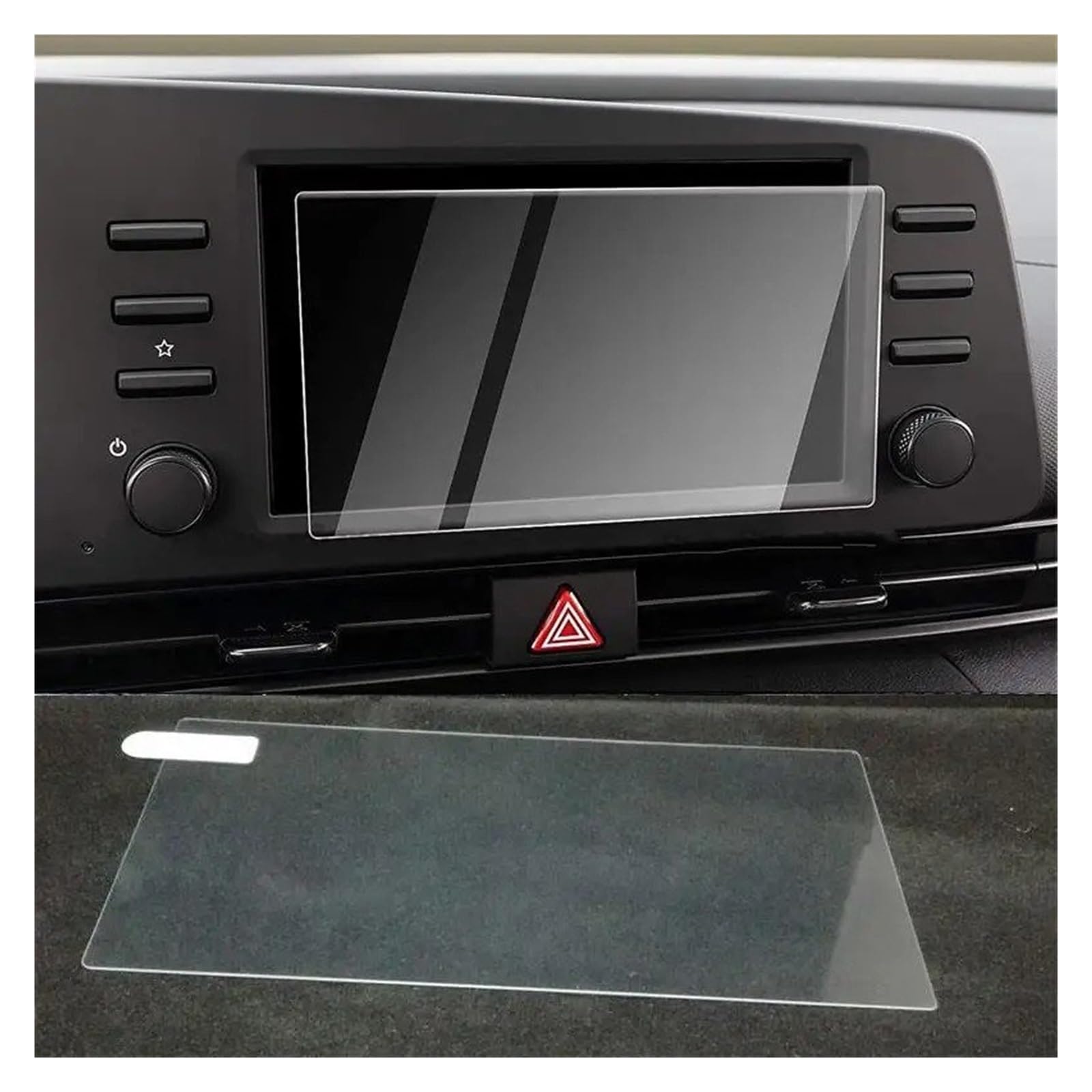 Navigation Displayschutzfolie Für Hyundai Für Elantra 2021 Displayschutzfolie 8 Zoll Touch Screen Protector Folien Gehärtetes Glas Navigation Panzerglas Schutzfolie von BTHMGBAE