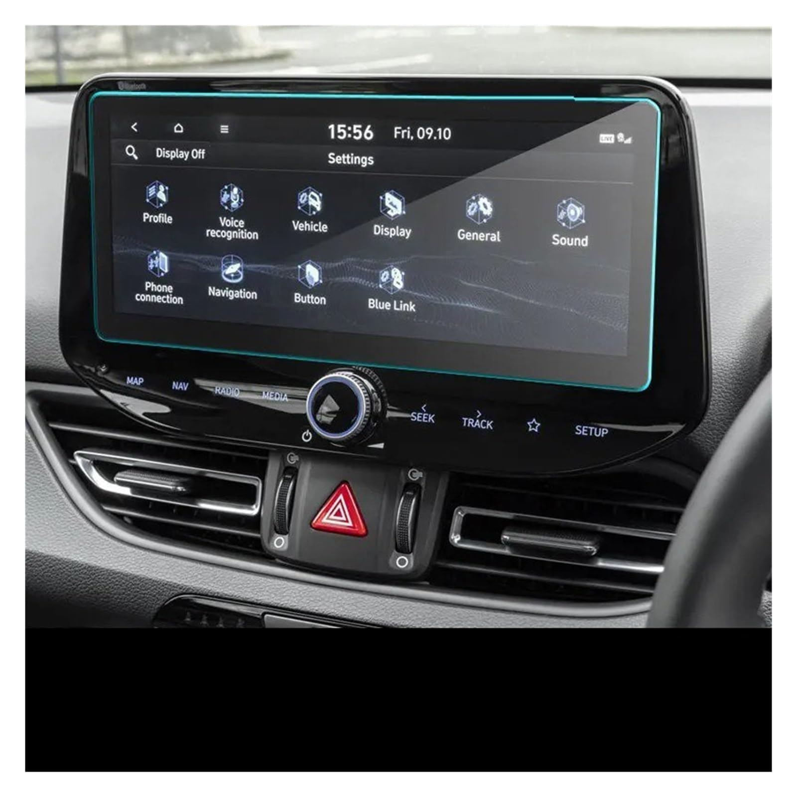 Navigation Displayschutzfolie Für Hyundai Für I30 Für PD Für FL 2020 2021 2022 Gehärtetem Glas Bildschirm Stahl Schutz Film 10,25 Zoll Auto GPS Navigation Navigation Panzerglas Schutzfolie von BTHMGBAE