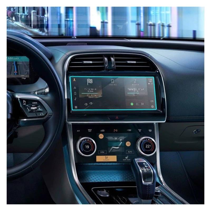 Navigation Displayschutzfolie Für Jaguar Für XEL 2021 Auto Screen Protector Auto GPS Navigation Gehärtetem Glas Display-schutzfolie Aufkleber Navigation Panzerglas Schutzfolie von BTHMGBAE