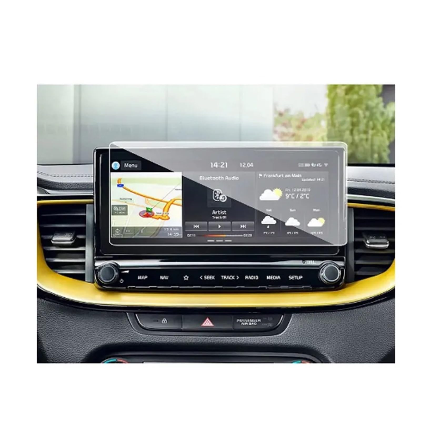 Navigation Displayschutzfolie Für Kia Für Ceed Für XCeed 2019 2020 2021 10,25 Zoll GPS Navigation Touchscreen Schutz Film Gehärtetem Glas Film Navigation Panzerglas Schutzfolie von BTHMGBAE