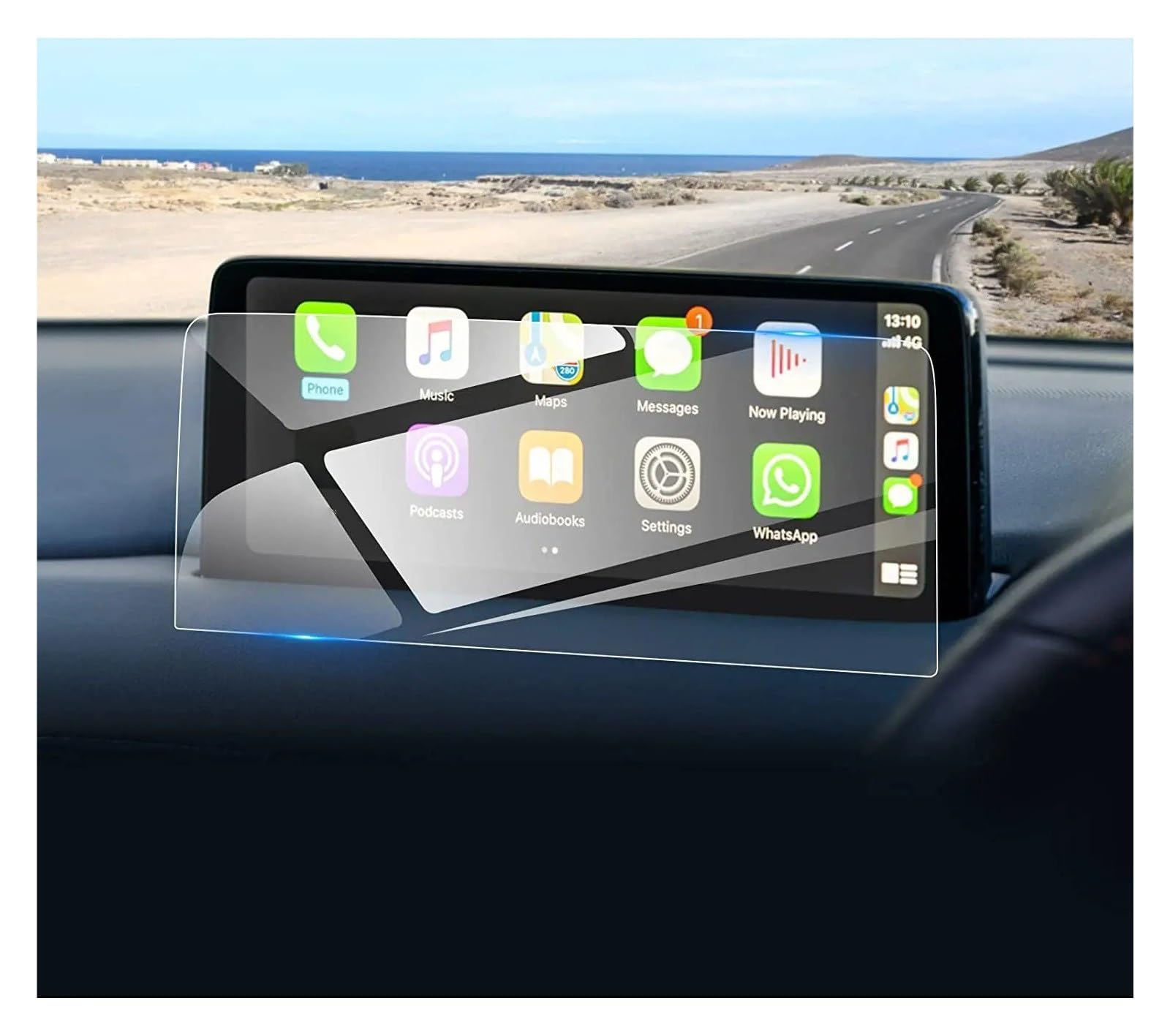 Navigation Displayschutzfolie Für Mazda Für CX9 2021-2023 Gehärtetem Glas Screen Protector Film 10,25 Zoll Auto Infotainment Radio GPS Navigation Innen Navigation Panzerglas Schutzfolie von BTHMGBAE