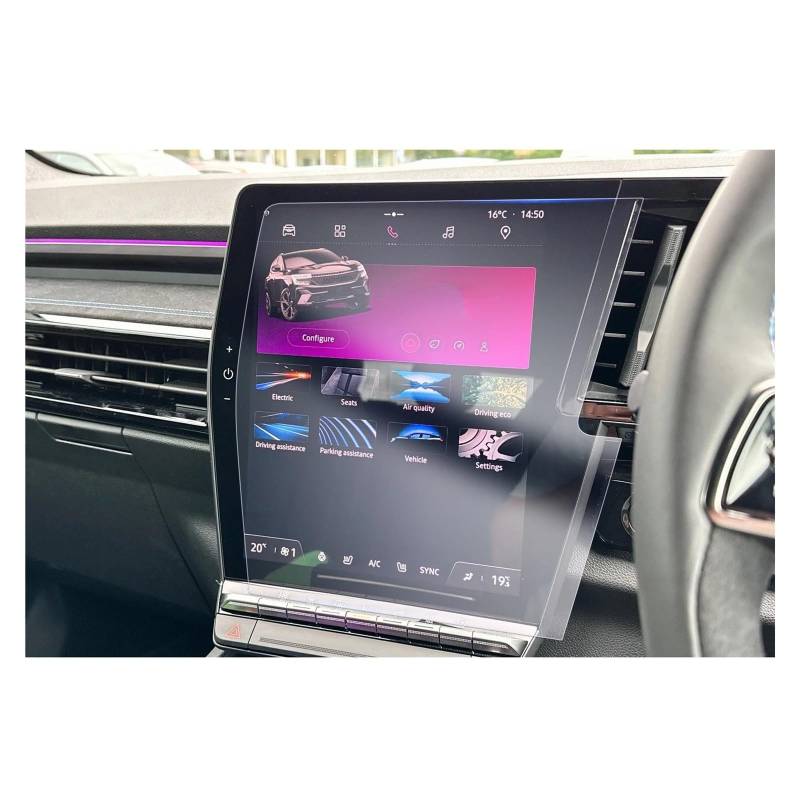 Navigation Displayschutzfolie Für Megane Für E-Tech Für Austral 2023 Nano Screen Protector Auto Navigation Instrument Display Auto Innen Megane Zubehör Navigation Panzerglas Schutzfolie(Right Hand Dri von BTHMGBAE