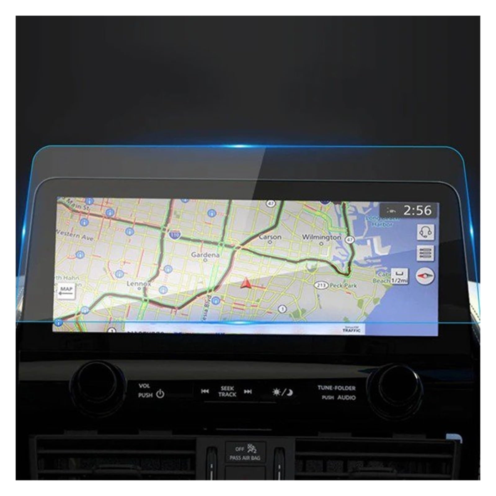 Navigation Displayschutzfolie Für Nissan Für Patrol Für Armada Für Bildschirm 2023 Auto Zubehör Gehärtetem Glas Schutz Film Navigator Schutz Aufkleber Navigation Panzerglas Schutzfolie(21-23 Blue) von BTHMGBAE