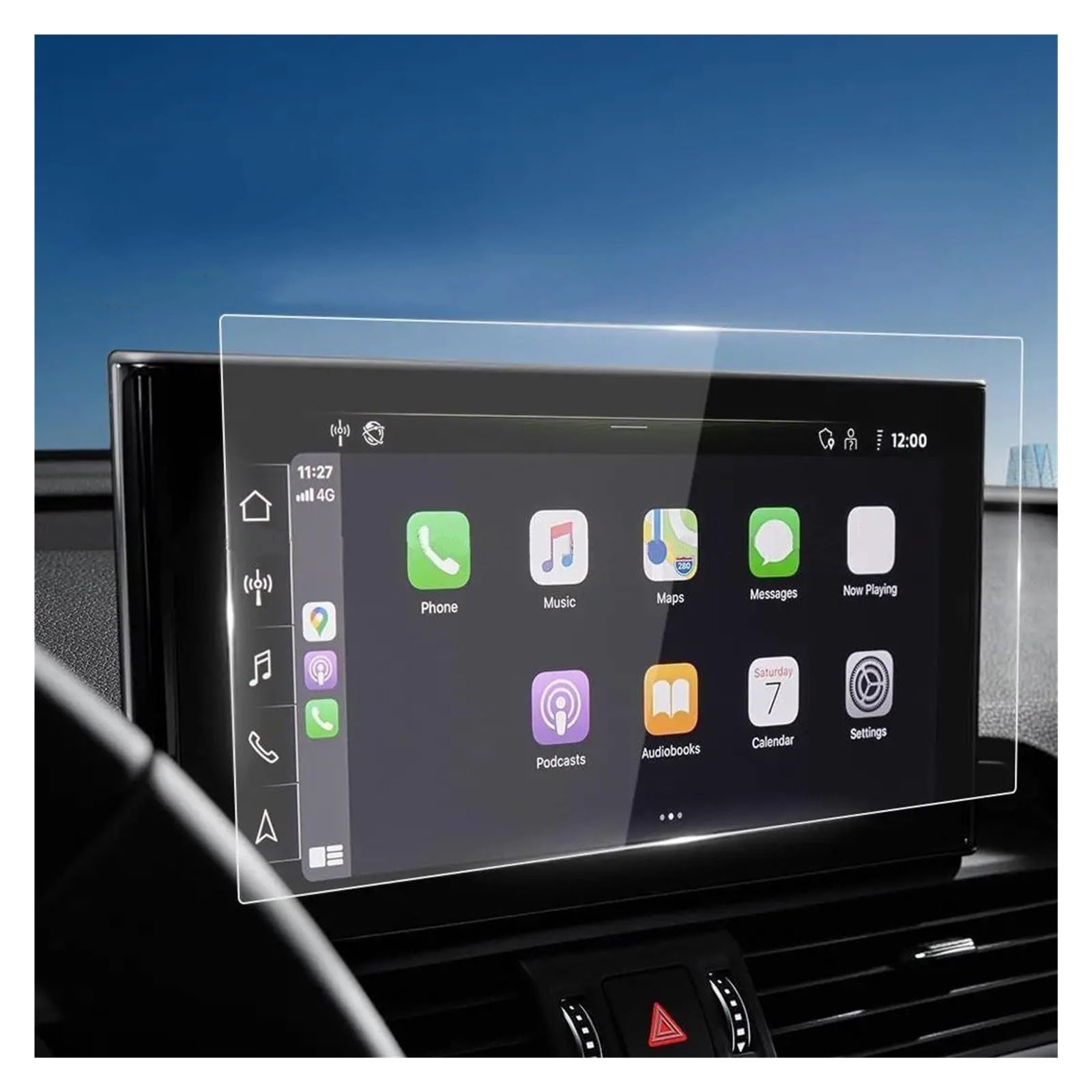 Navigation Displayschutzfolie Für Q5 2020 2021 Gehärtetes Glas Screen Protector Auto GPS Film Auto Innen Aufkleber Anti-Scratch-Film Navigation Panzerglas Schutzfolie von BTHMGBAE