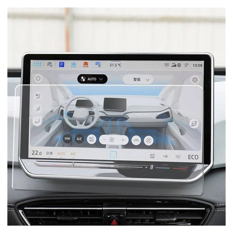 Navigation Displayschutzfolie Für VW Für ID3 2025 Gehärtetem Glas Schutz Film 12,9 Zoll Auto GPS Auto Displayscreen Anti-Scratch Zubehör Navigation Panzerglas Schutzfolie von BTHMGBAE