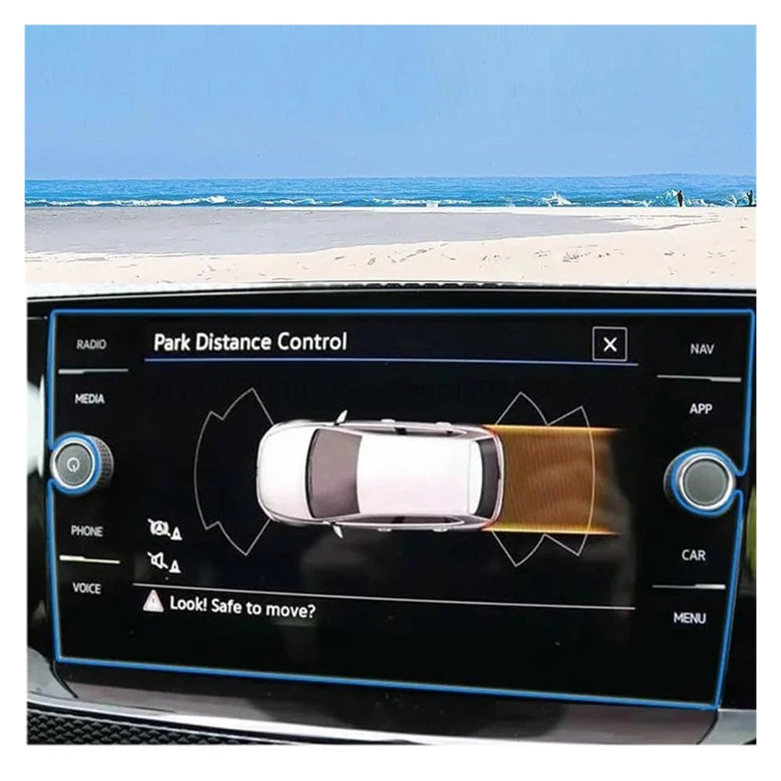 Navigation Displayschutzfolie Für VW Für Polo Für Discover Für Media 2018 2019 Gehärtetem Glas Screen Protector 8 Zoll Auto GPS Navigation Anti-Scratch Navigation Panzerglas Schutzfolie von BTHMGBAE