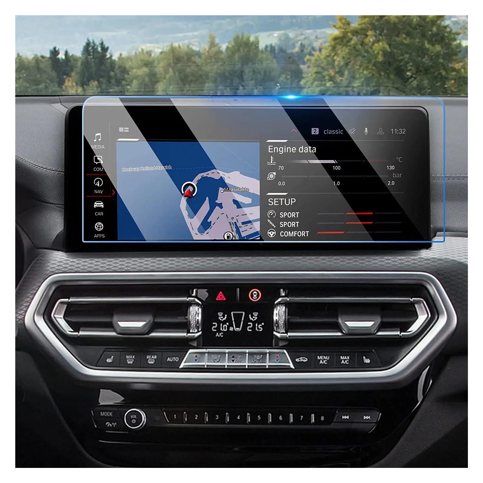 Navigation Displayschutzfolie Für X3 Für X4 2022 2023 12,3 Zoll LCD GPS Navigation Gehärtetem Glas Touch Screen Schutz Film Navigation Panzerglas Schutzfolie von BTHMGBAE