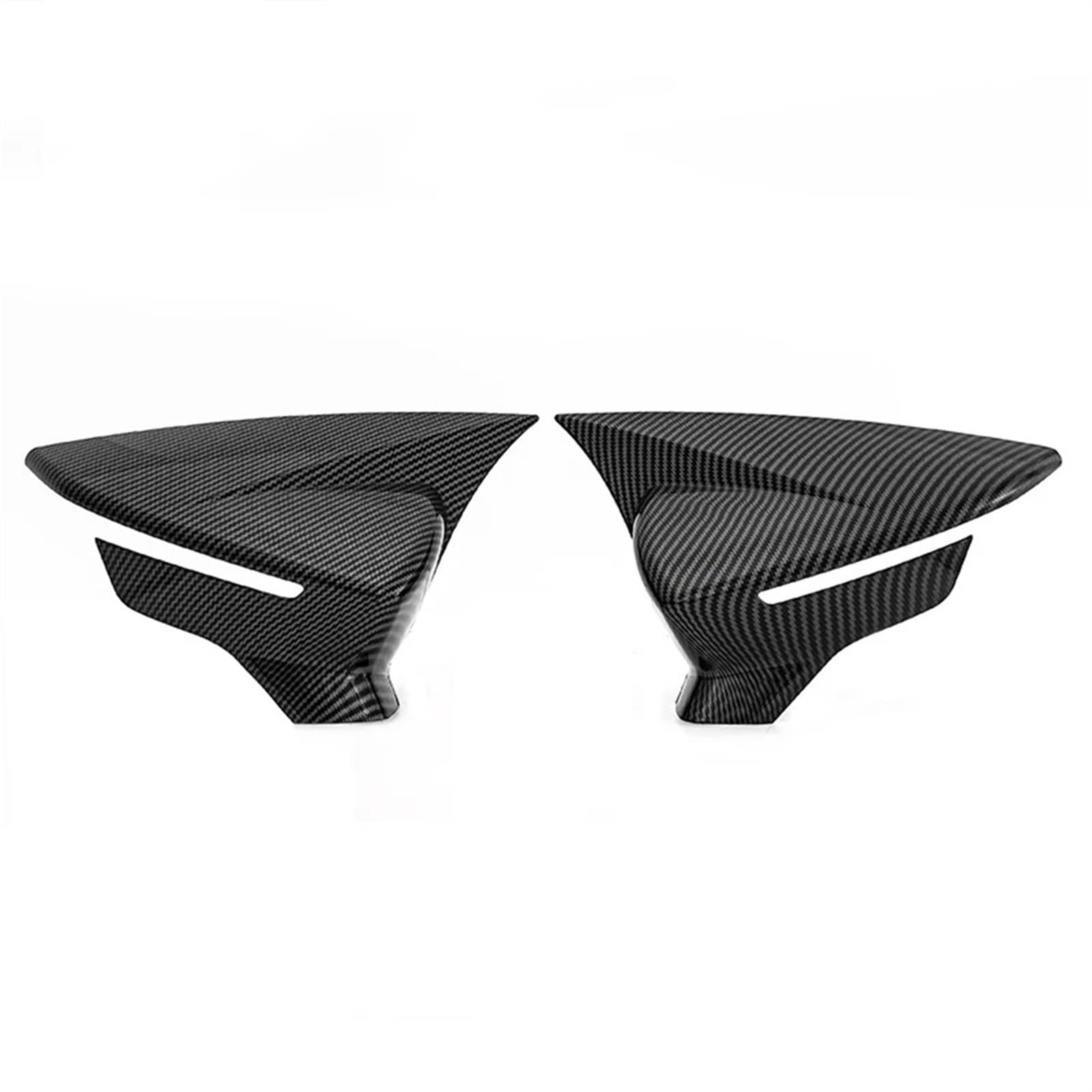 Rückspiegelabdeckung Für Seat Für Leon MK3 MK3.5 5F ST FR Für Cupra 2013-2018 Rückspiegelgehäuse Glanzschwarz Carbonfaser-Look Außenspiegel-Abdeckkappen Auto Spiegelkappen(Carbon Fiber Look) von BTHMGBAE