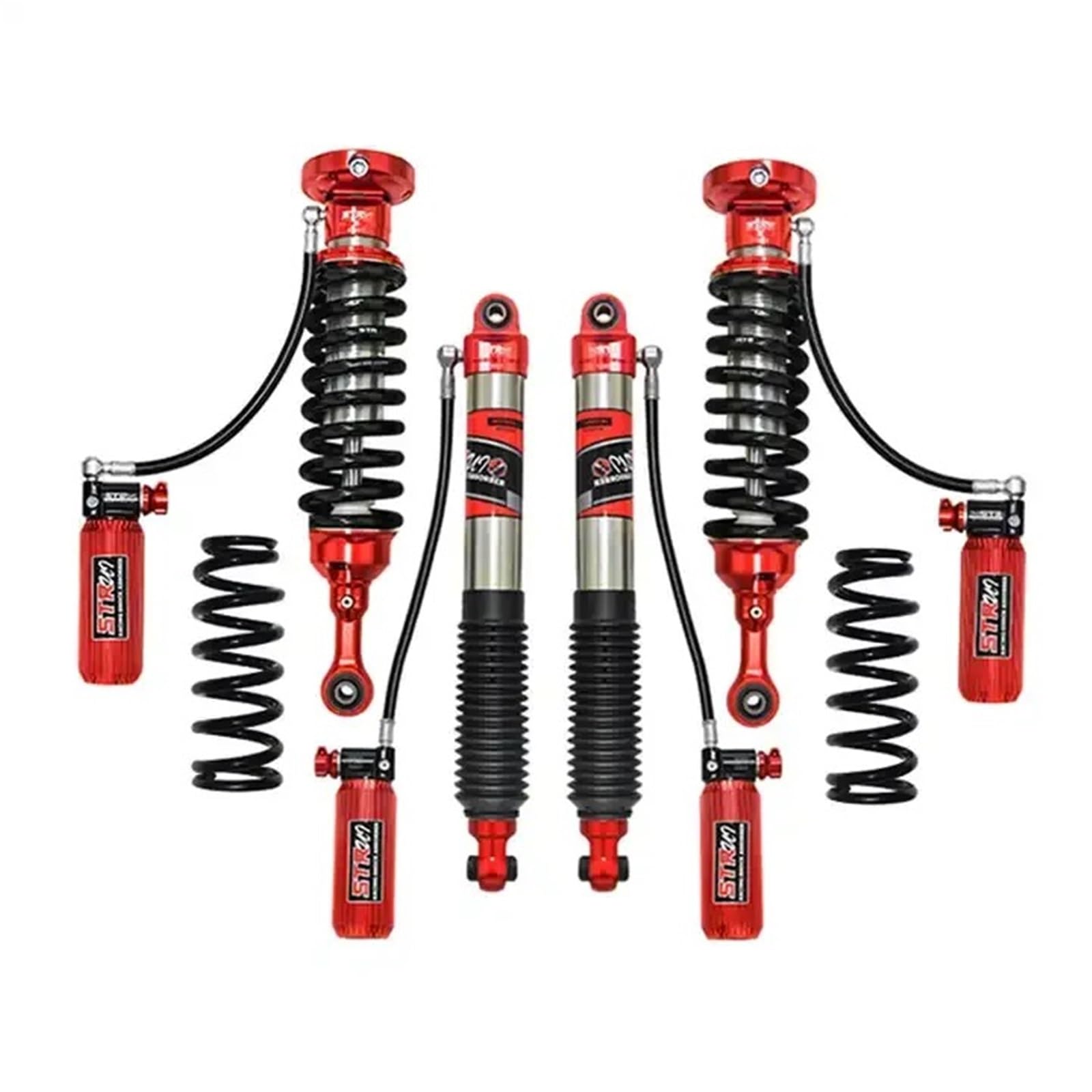 Stoßdämpfer Autos Für Triton L200 Off Road Suspension Air Mono Shock Auto Teile Zubehör 4x4 Stoßdämpfer Auto Lenkungsdämpfer(Red) von BTHMGBAE