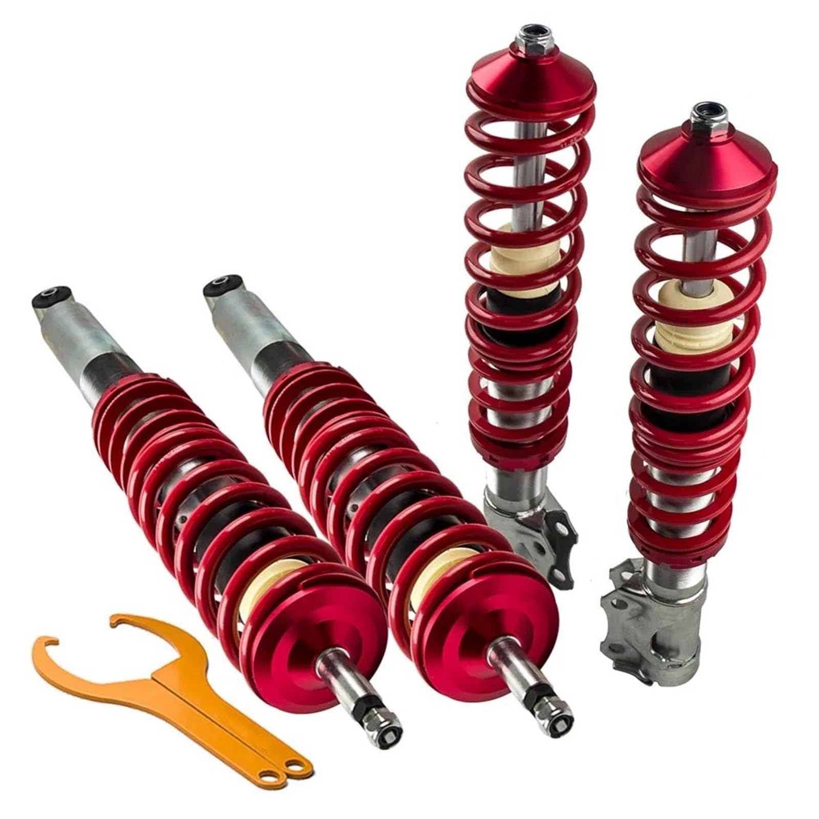 Stoßdämpfer Autos Für VW Für Golf 2 3 Für Jetta MK2 Frühling Federbein Einstellbare Höhe Gewindefahrwerk Suspension Kit Gewindefahrwerk Auto Lenkungsdämpfer von BTHMGBAE