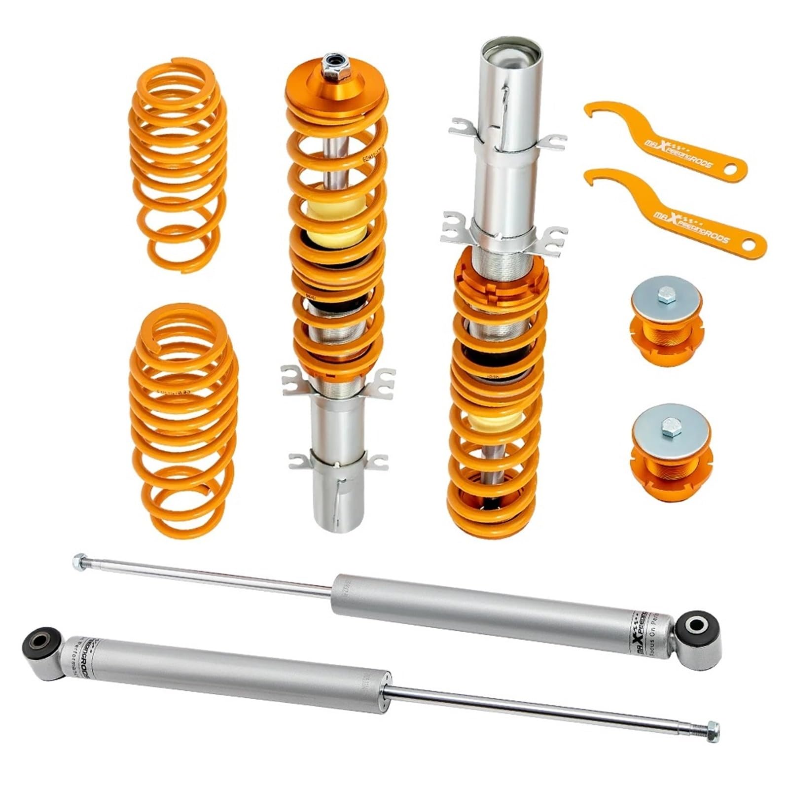 Stoßdämpfer Autos Für VW Für Golf Für GTI Für Jetta MK4 1998-2005 Suspension Frühling Kit Stoßdämpfer Gewindefahrwerk Federbeine Auto Lenkungsdämpfer von BTHMGBAE