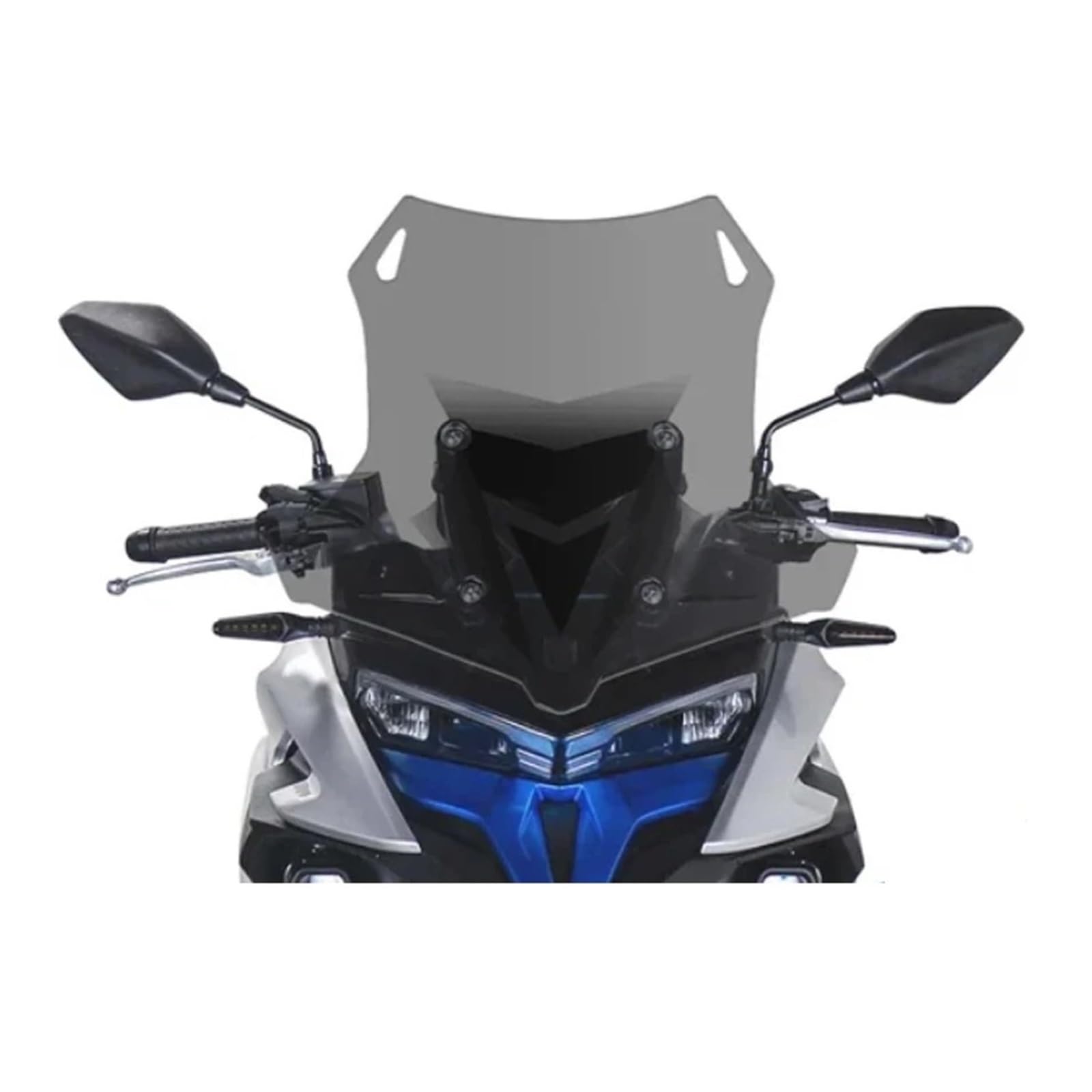 Windschild Motorrad FÜR Loncin Für VOGE 525DSX DS525 DS 525X 525 Für DSX Zubehör 2022 2023 DS525X Motorrad Frontscheibe WindscreenWindshield Deflektor Windschutzscheibe(SOOT 10CM) von BTHMGBAE