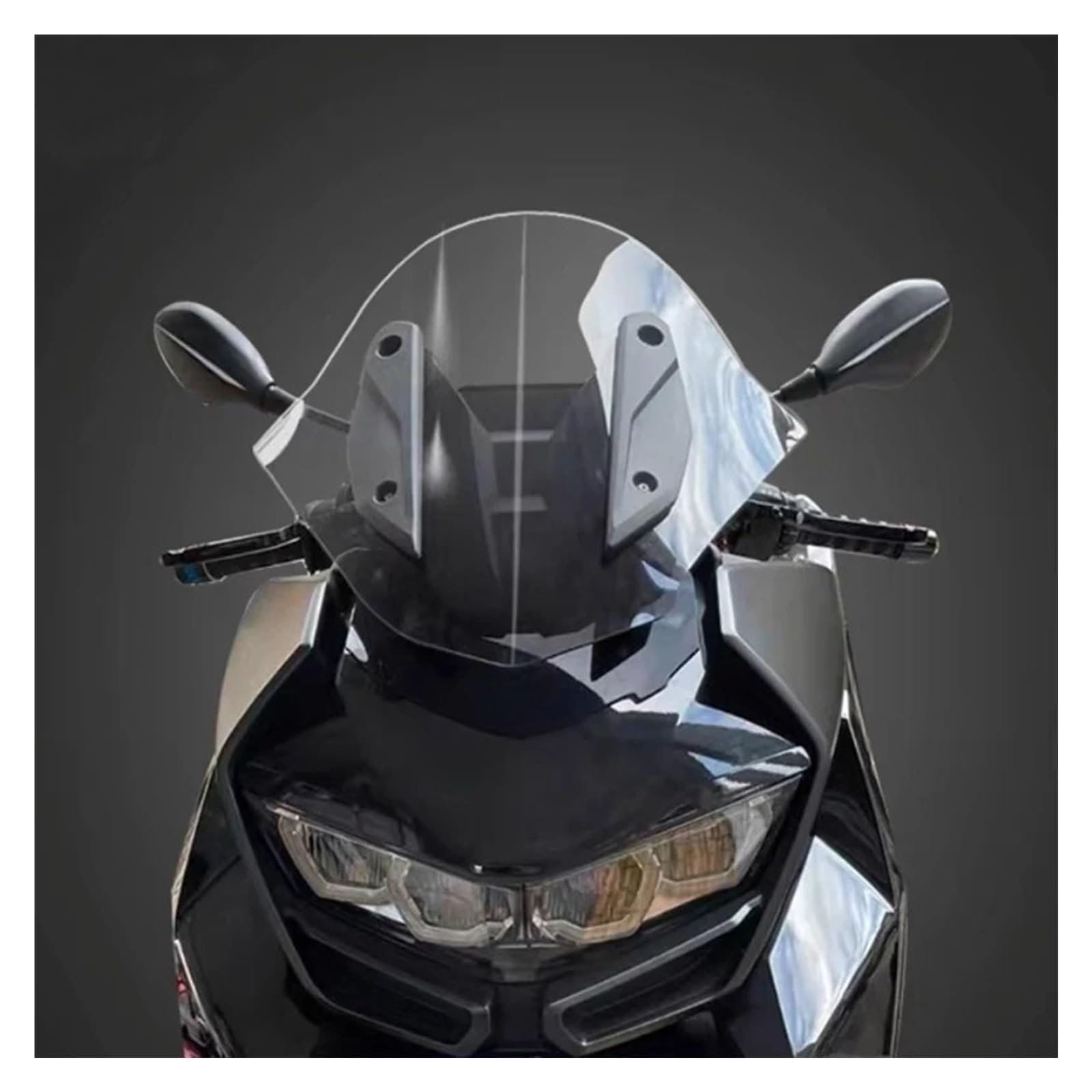 Windschild Motorrad Für C400GT C 400GT C 400 GT Windschutzscheiben Motorradzubehör Windschutzscheibe Windabweiser Visier Viser Grau Deflektor Windschutzscheibe(Transparent) von BTHMGBAE