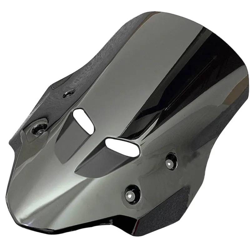 Windschild Motorrad Für CB400X Für CB 400X CB 500X Für CB500X 2018-2021 2022 2023 Windschutzscheibe Double Bubble Windschutz Bildschirm Windabweiser Verkleidung Deflektor Windschutzscheibe(Type A Blac von BTHMGBAE