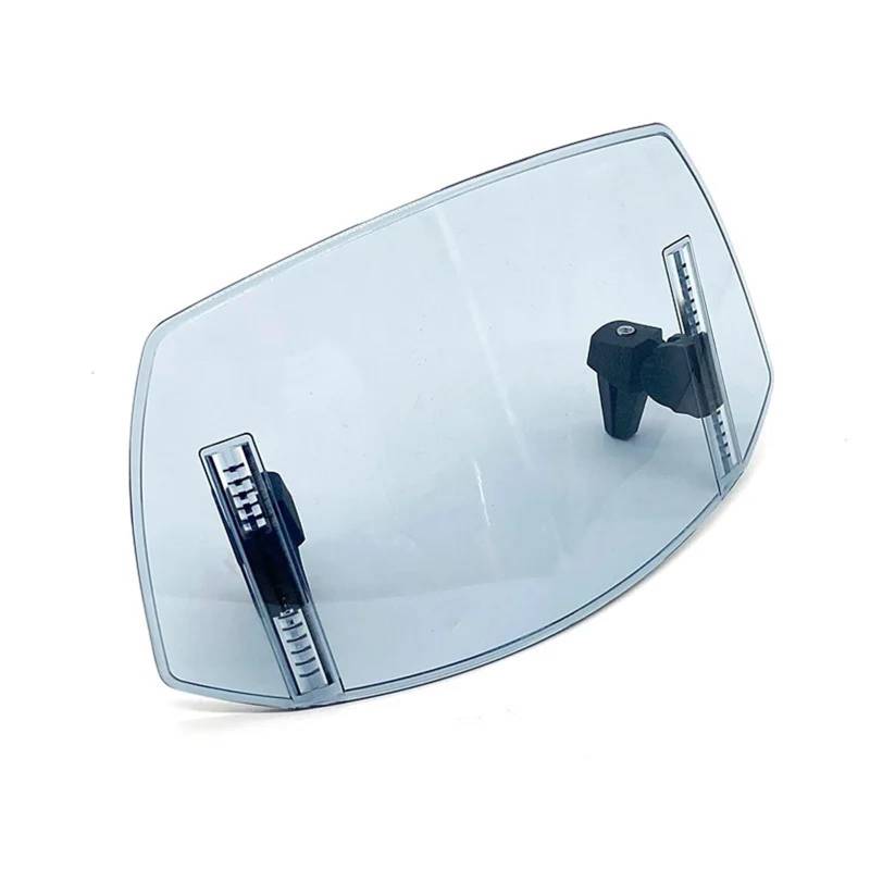 Windschild Motorrad Für CBF1000A Für CBF1000 Für CBF 125 500 600 Motorrad Universell Einstellbare Windschutzscheibenverlängerung Spoiler Windschutzscheibe Luftabweiser Deflektor Windschutzscheibe(Ligh von BTHMGBAE