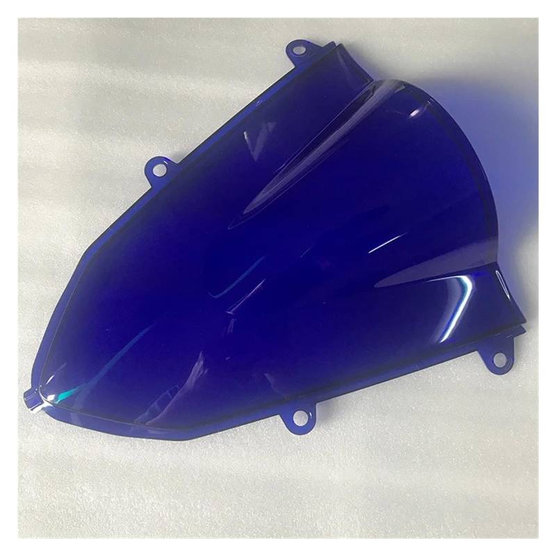 Windschild Motorrad Für CBR500R Für CBR400R Für CBR 500 400 R 2019 2020 2021 2022 2023 Motorrad Double Bubble Windschutzscheibe Windschutzscheibe Schwarz Iridium Deflektor Windschutzscheibe(Blue) von BTHMGBAE