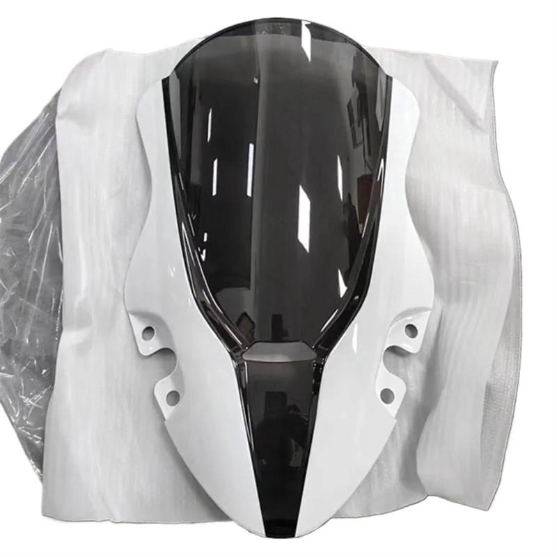 Windschild Motorrad Für CFMOTO 450SR Racing Windschutzscheibe Double Bubble Windschutzscheibe Bildschirm Windschutzscheibe Frontverkleidung Winglets Aerodynamische Flügel Deflektor Windschutzscheibe(W von BTHMGBAE