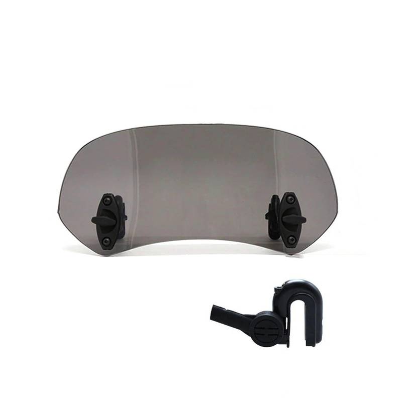 Windschild Motorrad Für FORZA Z Für FAZE Für Silber Für Wing GT Für PCX125 Für PCX150 Für PCX160 ABS Motorrad Windschutzscheibenverlängerung Einstellbarer Spoiler Deflektor Deflektor Windschutzscheibe von BTHMGBAE