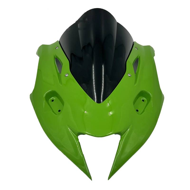 Windschild Motorrad Für Kawasaki Für NINJA400 Für Ninja400 2019-2024 Motorrad Windschutzscheibe Windschutz Deflektor Verkleidung Abdeckung Deflektor Windschutzscheibe(Green with Black) von BTHMGBAE