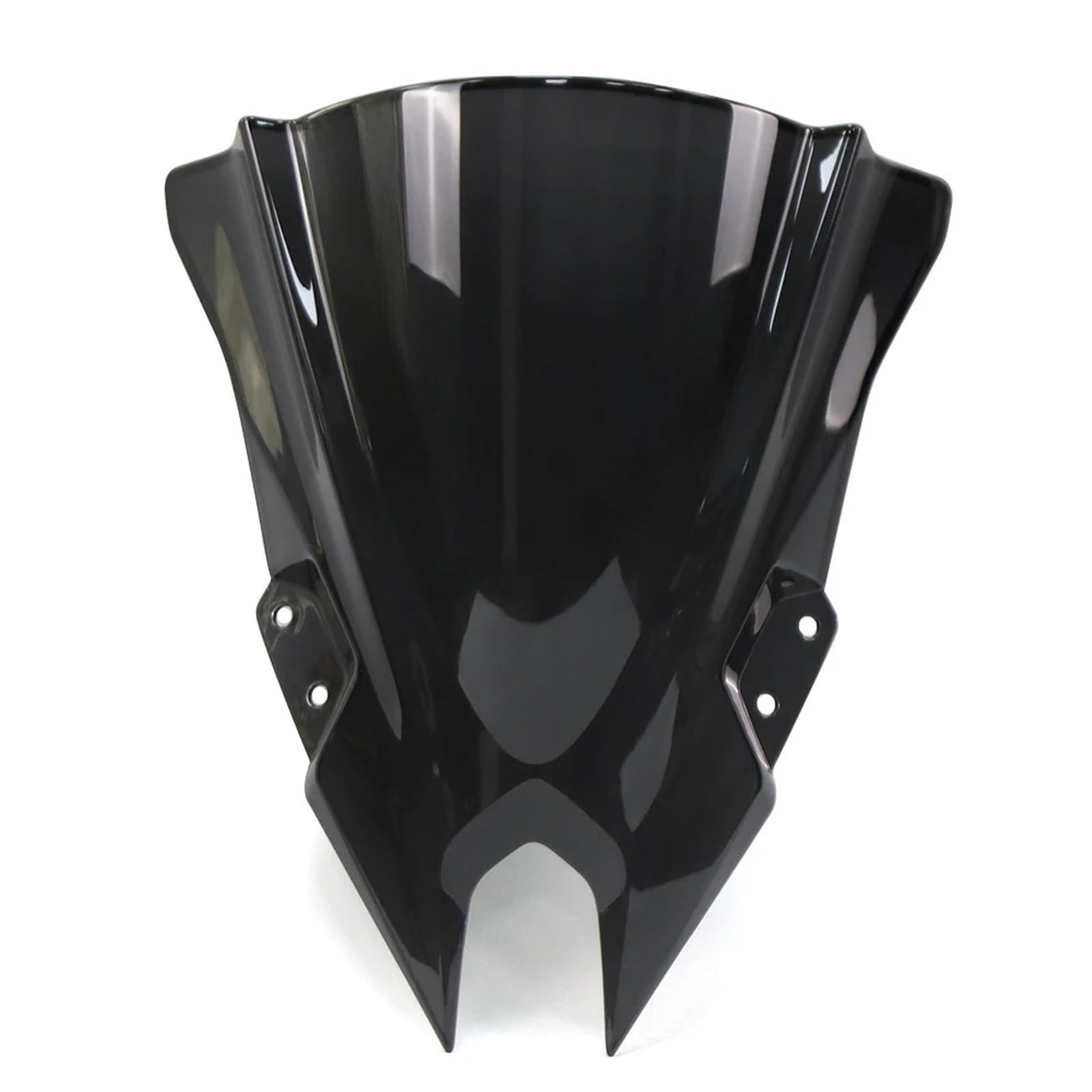 Windschild Motorrad Für Kawasaki Für Ninja 500 SE Für NINJA500 2024 Double Bubble Windschutzscheibe Windschutz Motorradzubehör Verkleidung Deflektor Deflektor Windschutzscheibe(Black) von BTHMGBAE