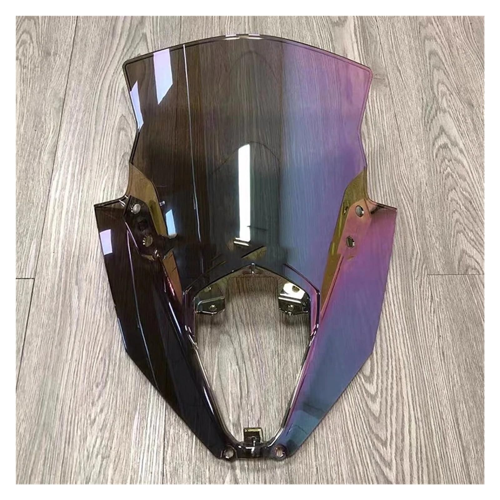 Windschild Motorrad Für Kawasaki Für Ninja 650 EX650 ER-6F ER6F 2020 2021 2022 2023 Windabweiser Schwarz Iridium Motorrad Windschutzscheibe Windschutz Bildschirm Deflektor Windschutzscheibe(Clear Irid von BTHMGBAE