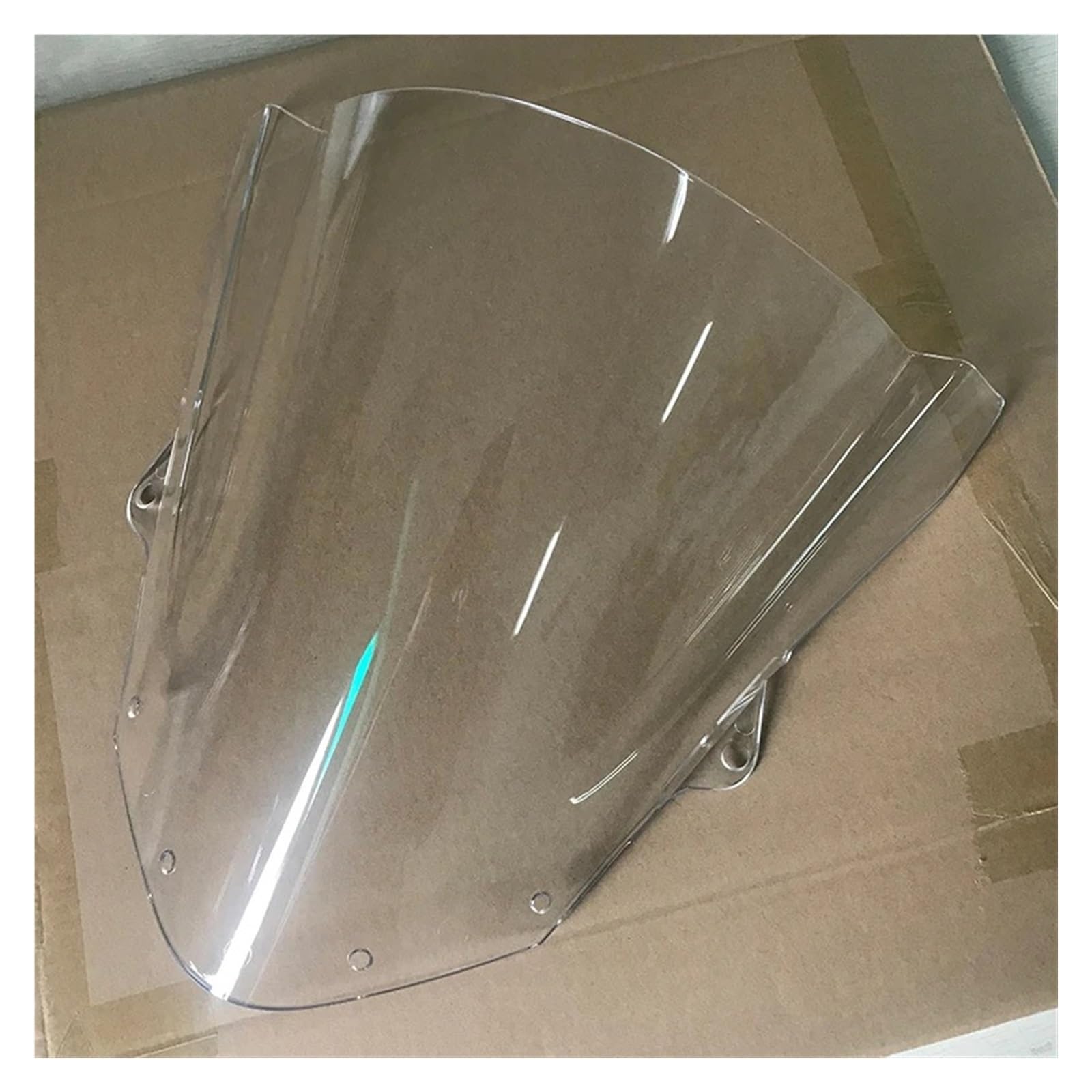 Windschild Motorrad Für Kawasaki Für Ninja Für ZX6R Für ZX-6R 636 Für ZX 6R Für ZX636 2009-2024 Motorrad Windschutzscheibe Windschutzscheibe Double Bubble Windabweiser Deflektor Windschutzscheibe(Clea von BTHMGBAE