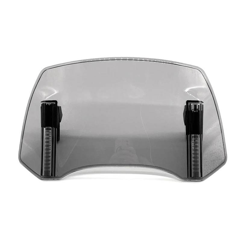 Windschild Motorrad Für Kawasaki Für Suzuki Universal Motorrad Windschutzscheibenverlängerung Einstellbarer Spoiler Clamp-On Windschutzscheibenabweiser Deflektor Windschutzscheibe(Grey) von BTHMGBAE