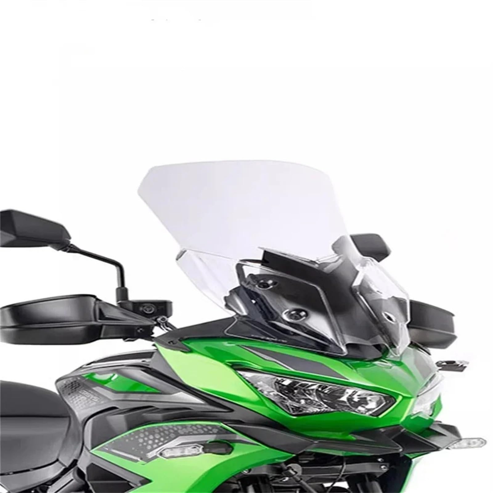 Windschild Motorrad Für Kawasaki Für VERSYS650 Für VERSYS 650 2023 Motorrad Windschutzscheibe Modifizierte Windschutzscheibe Modifizierte Frontscheibe Deflektor Windschutzscheibe(44cm transparent) von BTHMGBAE