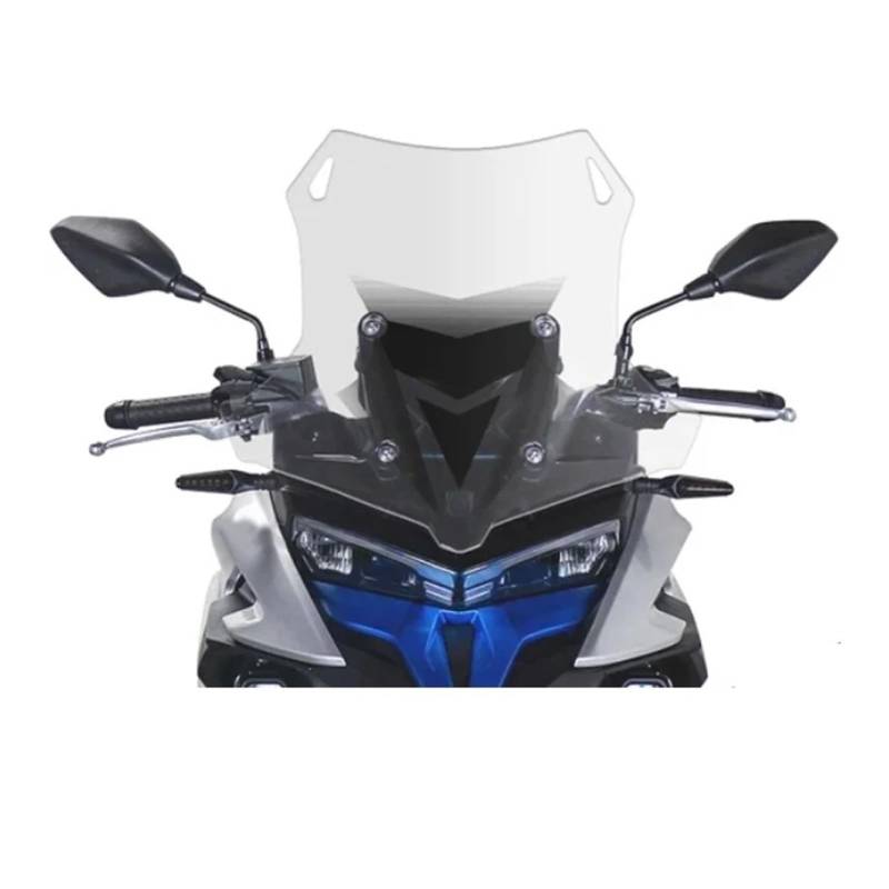 Windschild Motorrad Für Loncin Für VOGE 525DSX DS 525X 525 DSX Für DS525X DS525 2022 2023 Motorrad Frontscheibe Zubehör Windschutz Windschutz Deflektor Windschutzscheibe(Transparent 10CM) von BTHMGBAE