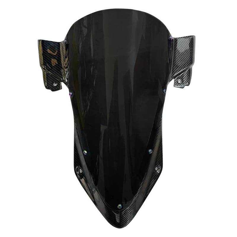 Windschild Motorrad Für M1000RR Für S1000RR Für S1000RR 2019-2023 Windschutzscheibe Windschutzscheibe Carbon Faser Windschutzscheibe Motorrad Windabweiser Deflektor Windschutzscheibe(Black) von BTHMGBAE