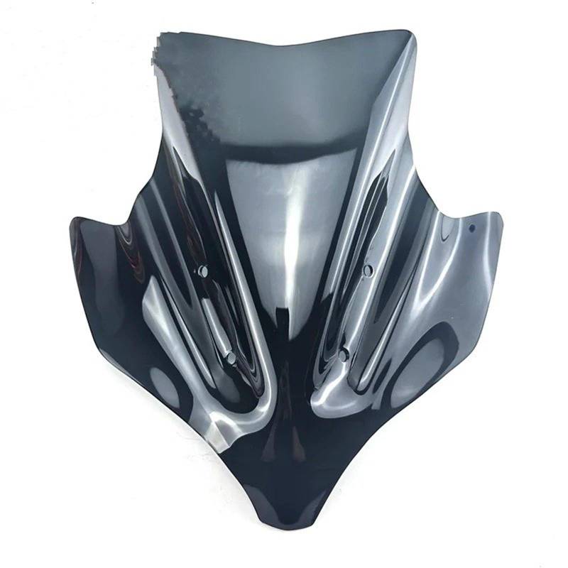 Windschild Motorrad Für MT-10 SP Für MT10SP Für MT10 Für Mt10 2022 2023 2024 Motorrad Windschutzscheibe Windschutz Aluminium Kit Deflektor Deflektor Windschutzscheibe(Black) von BTHMGBAE