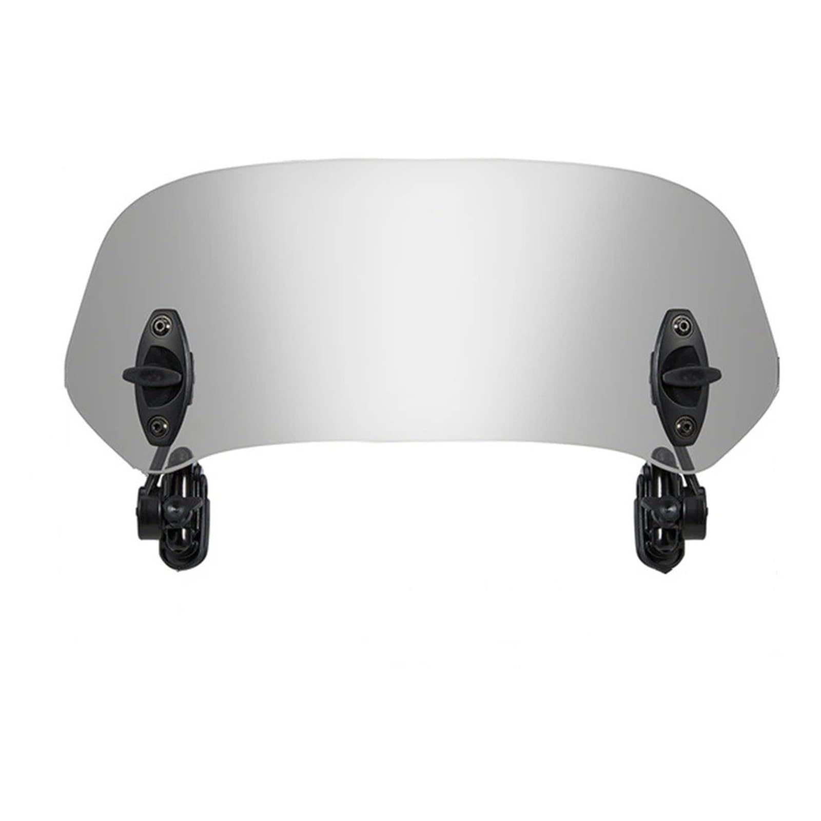 Windschild Motorrad Für R1200GS F800GS Motorrad Windschutzscheibe Clamp-On Variable Universal Windschutzscheibe Spoiler Verlängerung Deflektor Windschutzscheibe(Small Grey) von BTHMGBAE