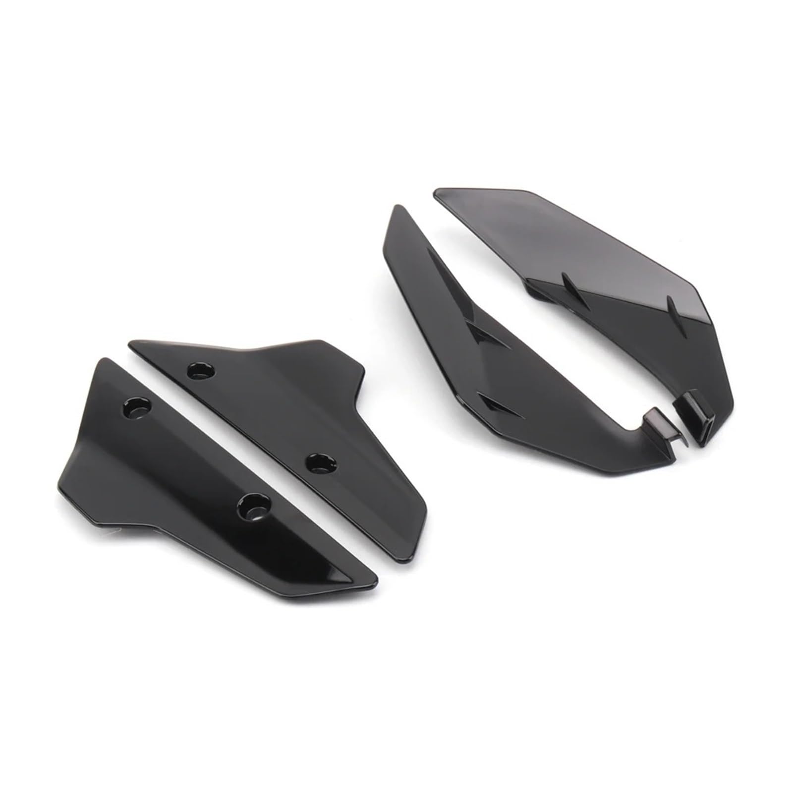 Windschild Motorrad Für XL750 Für Transalp XL 750 Für TRANSALP 2023 Motorradzubehör Windschutzscheibe Seitendeflektor Handshield Frontwindabweiser Deflektor Windschutzscheibe(Set - Black) von BTHMGBAE