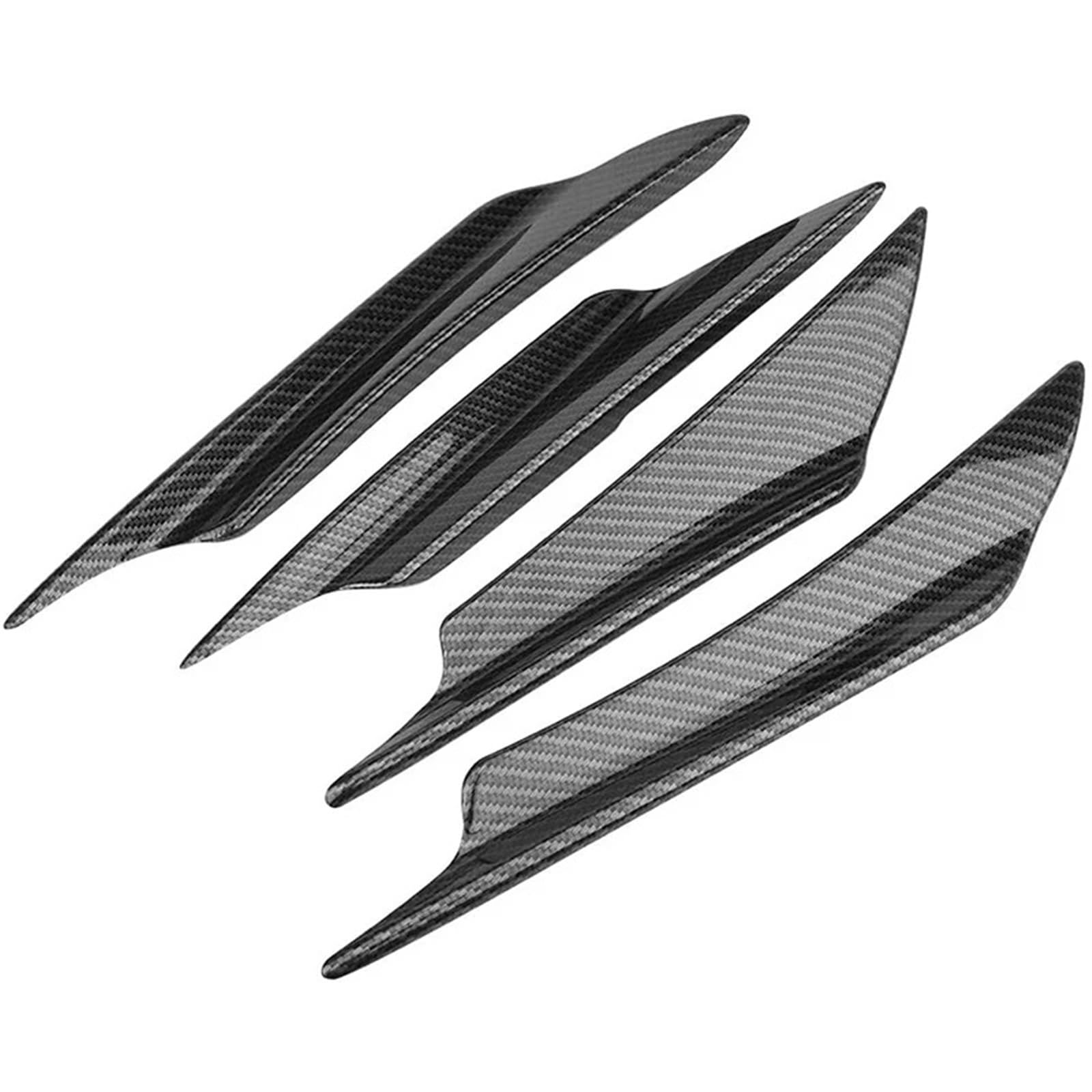 BTMSTK [Replacement] 4PCS Auto Front Lip Splitter Flossen Körper Spoiler Universal for VW for Golf MK7 MK6 for BMW for Benz for for Honda (Carbon Fiber) von BTMSTK