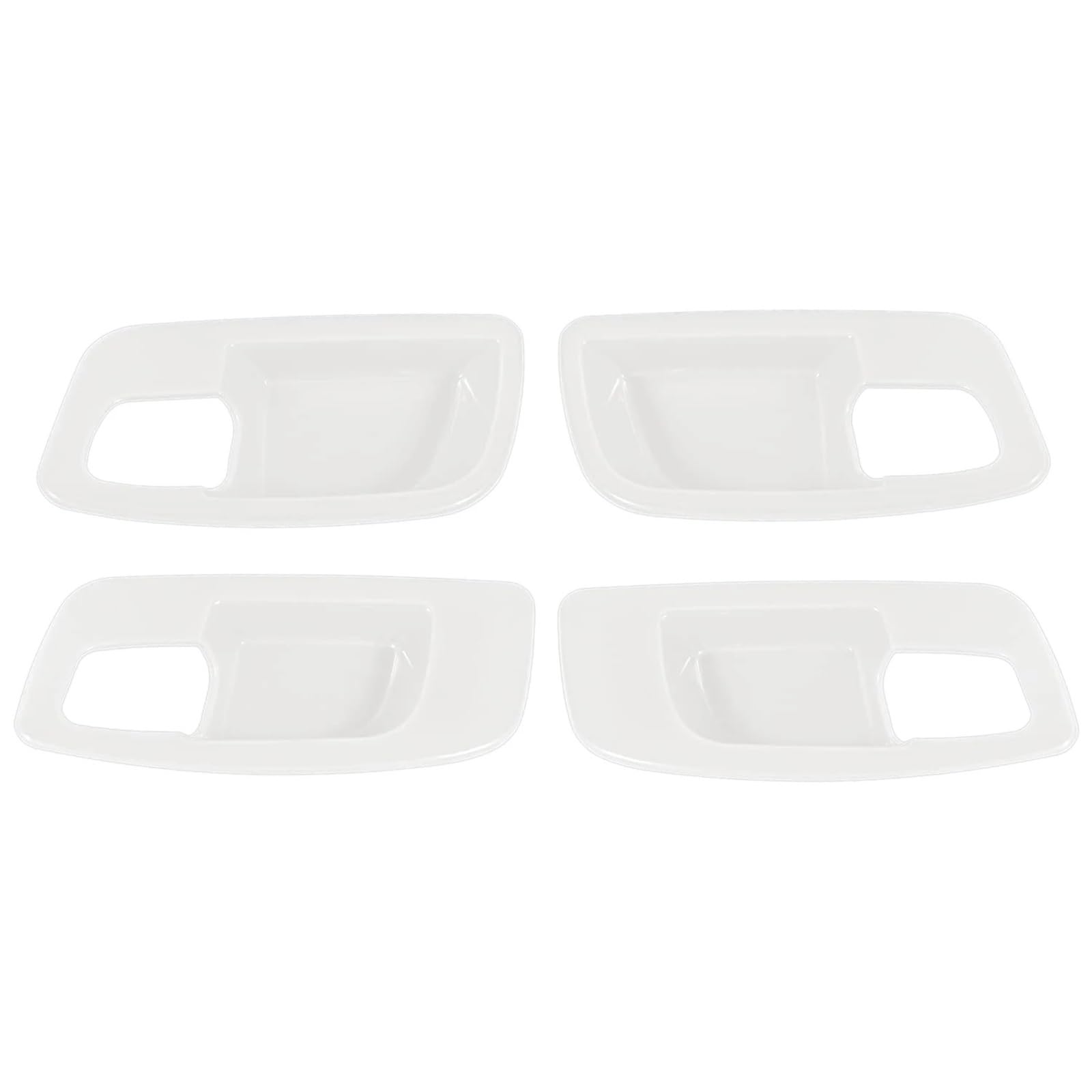 BTMSTK [Replacement] 4PCS Auto Innentürgriff Schüsselabdeckung Trim for 2011-2021 for Dodge Charger Innendekoration Zubehör, weiß von BTMSTK