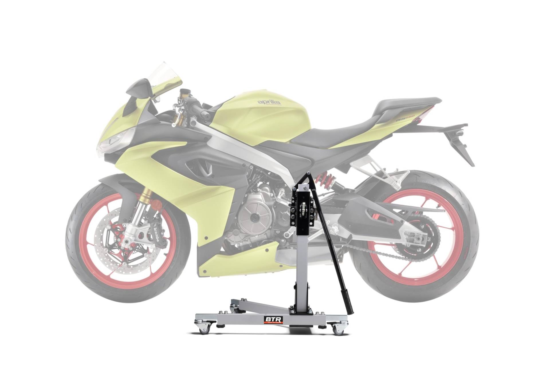 Zentralständer EVOLIFT® für Aprilia RS 660 / Extrema 20- Shadow Edition (Grundfarbe: Grau) von BTR Born to Ride