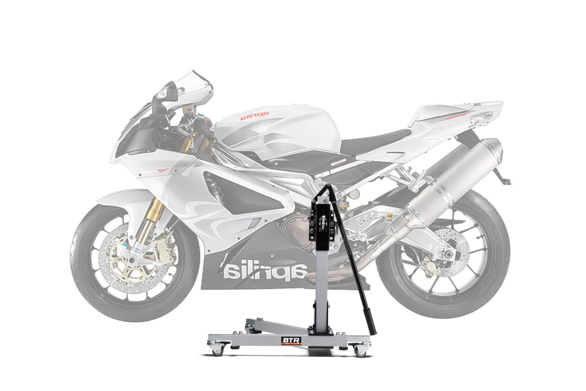 Zentralständer EVOLIFT® für Aprilia RSV 1000 R 04-08 Shadow Edition (Grundfarbe: Grau) von BTR Born to Ride