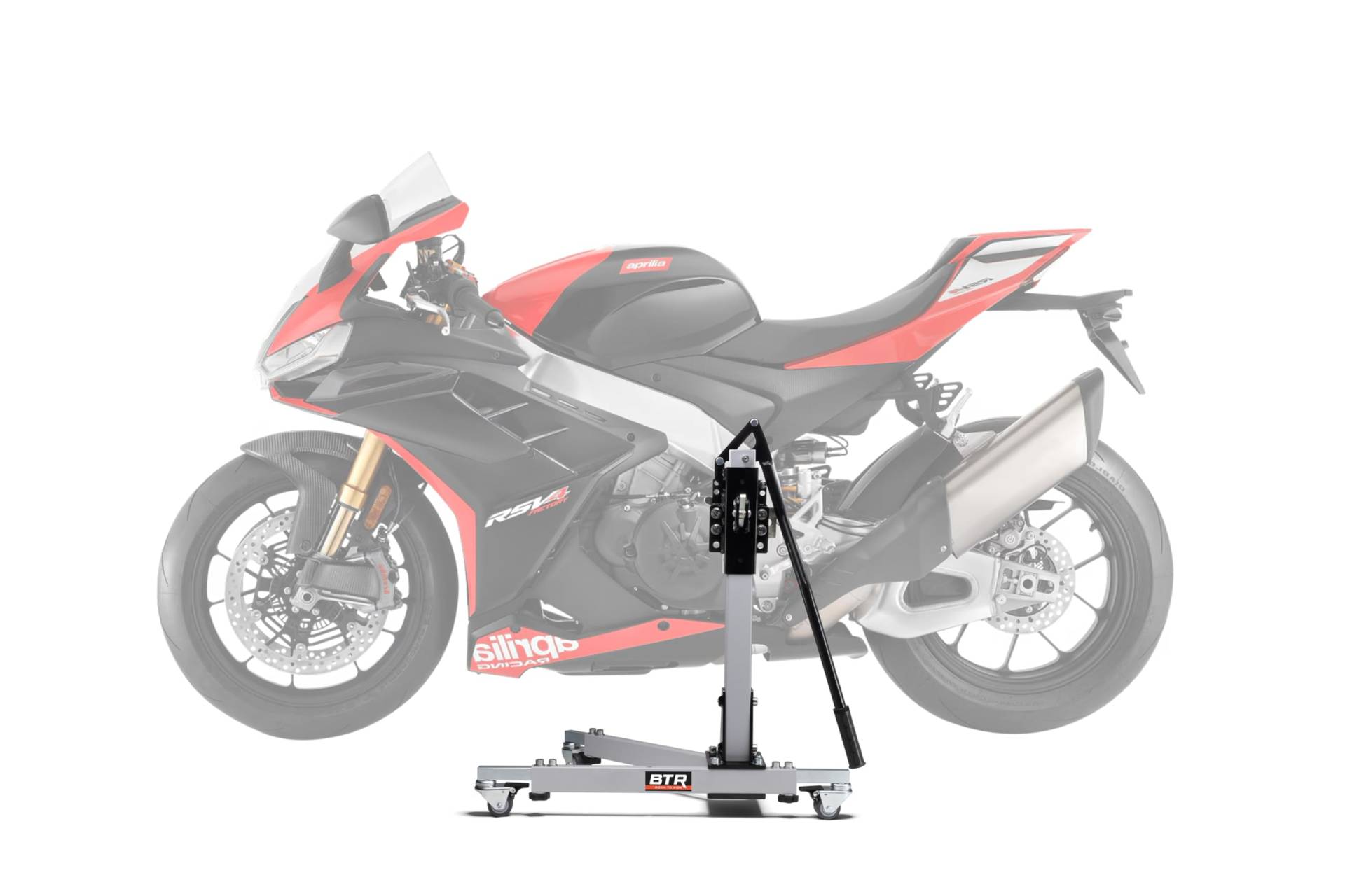 Zentralständer EVOLIFT® für Aprilia RSV4 Factory SE-09 SBK 1100 24- Shadow Edition (Grundfarbe: Grau) von BTR Born to Ride