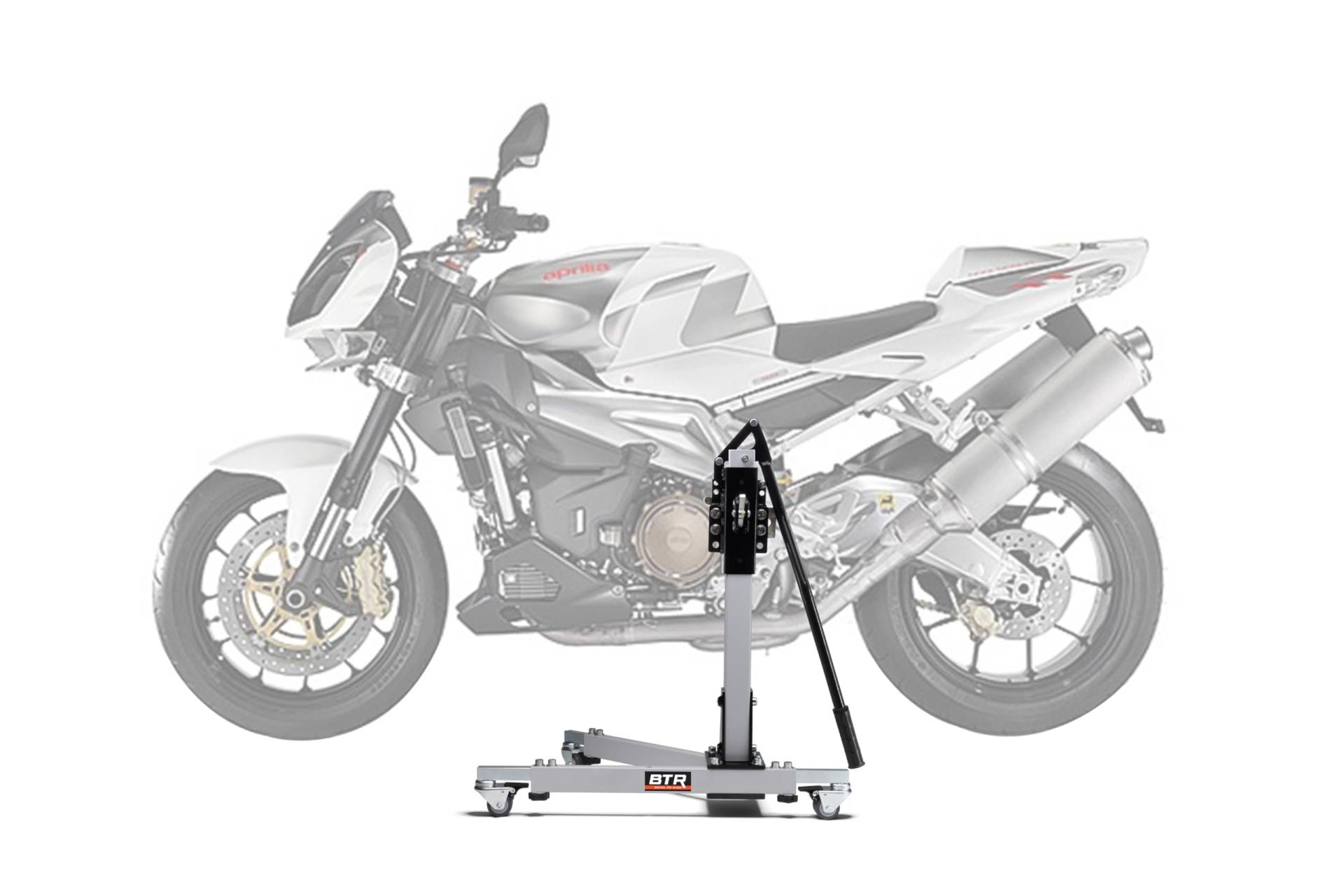 Zentralständer EVOLIFT® für Aprilia Tuono 1000 R 06-11 Shadow Edition (Grundfarbe: Grau) von BTR Born to Ride