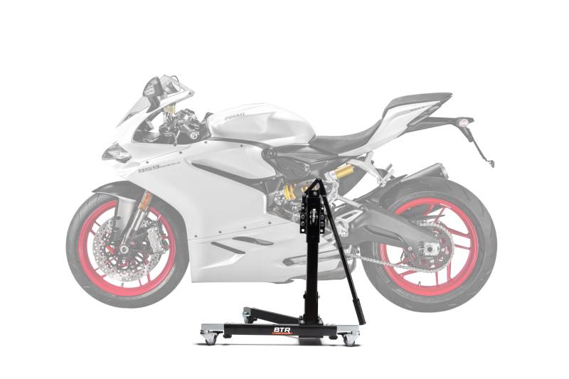 Zentralständer EVOLIFT® für Ducati 959 Panigale 16-19 Black Ops Edition (Grundfarbe: Schwarz) 2-Pin-Lösung von BTR Born to Ride